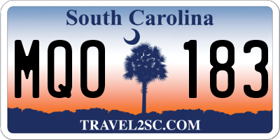SC license plate MQO183