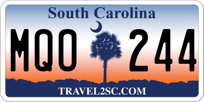 SC license plate MQO244