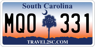 SC license plate MQO331