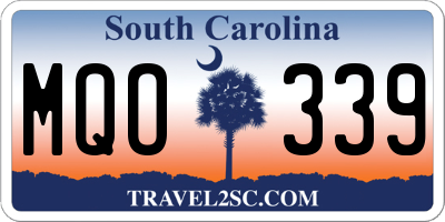 SC license plate MQO339