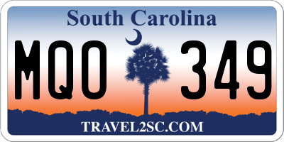 SC license plate MQO349