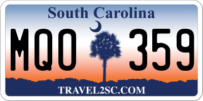 SC license plate MQO359