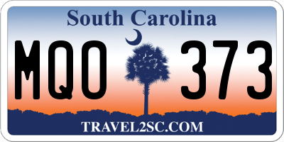SC license plate MQO373