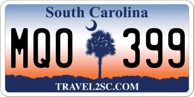 SC license plate MQO399