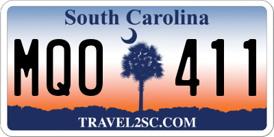 SC license plate MQO411