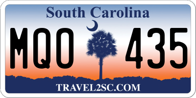 SC license plate MQO435