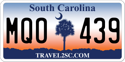 SC license plate MQO439