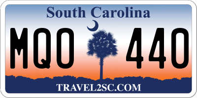 SC license plate MQO440
