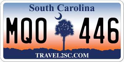 SC license plate MQO446