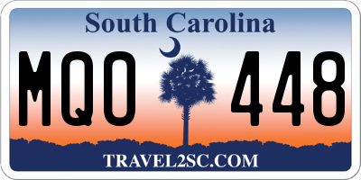 SC license plate MQO448
