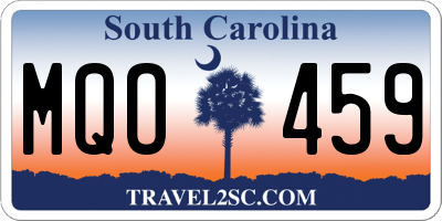 SC license plate MQO459