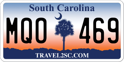 SC license plate MQO469