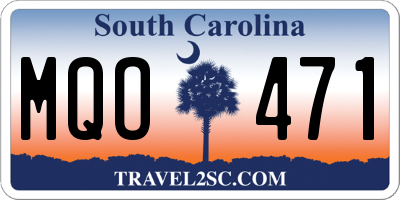 SC license plate MQO471
