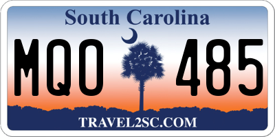 SC license plate MQO485