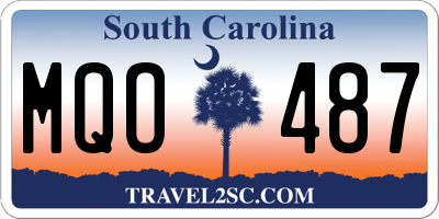 SC license plate MQO487