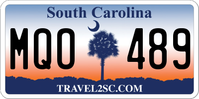 SC license plate MQO489