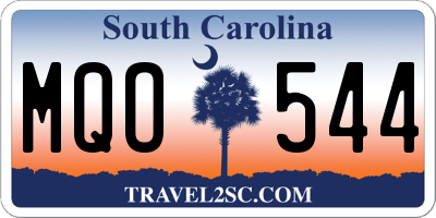 SC license plate MQO544