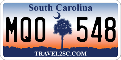 SC license plate MQO548