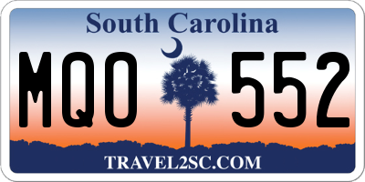 SC license plate MQO552