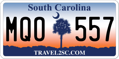 SC license plate MQO557