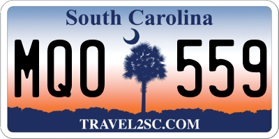 SC license plate MQO559