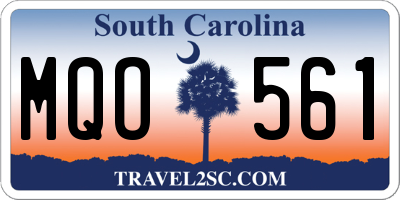 SC license plate MQO561