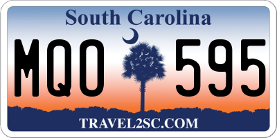 SC license plate MQO595