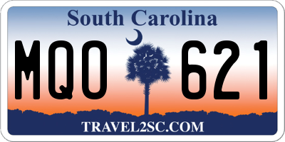 SC license plate MQO621