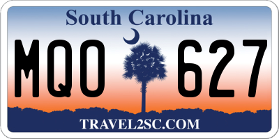 SC license plate MQO627