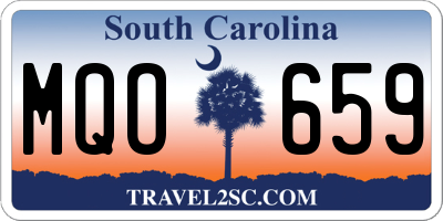 SC license plate MQO659