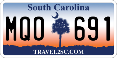 SC license plate MQO691