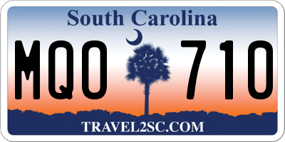 SC license plate MQO710