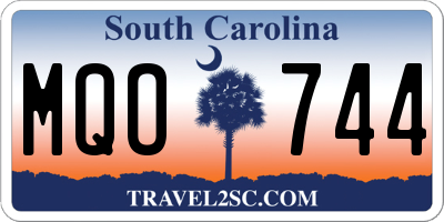 SC license plate MQO744