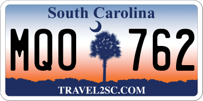 SC license plate MQO762