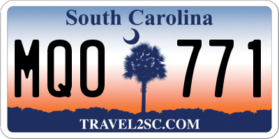SC license plate MQO771