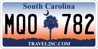 SC license plate MQO782