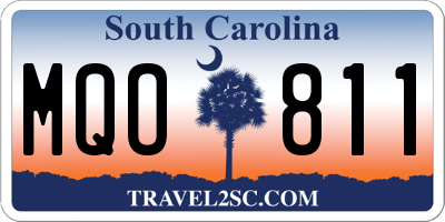 SC license plate MQO811