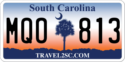 SC license plate MQO813