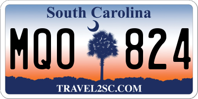 SC license plate MQO824