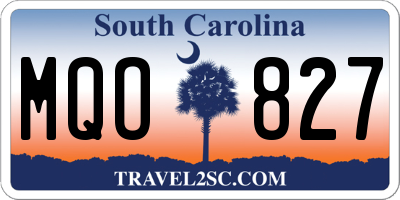 SC license plate MQO827