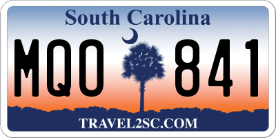 SC license plate MQO841