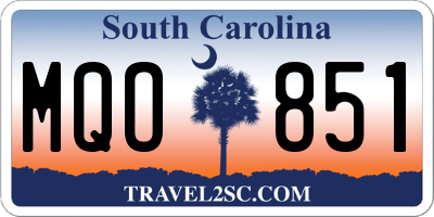 SC license plate MQO851