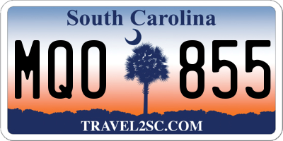 SC license plate MQO855