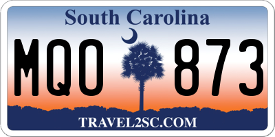 SC license plate MQO873