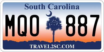 SC license plate MQO887