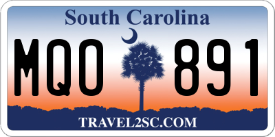 SC license plate MQO891