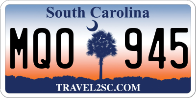 SC license plate MQO945