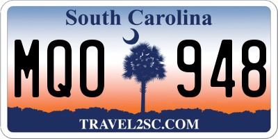 SC license plate MQO948