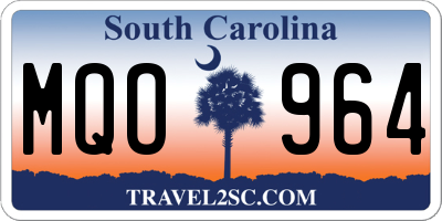SC license plate MQO964