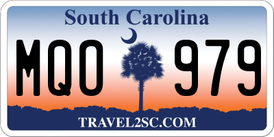 SC license plate MQO979